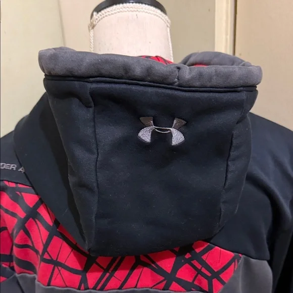 Under Armour Black and Red Graphic Hoodie - Picture 6 of 7